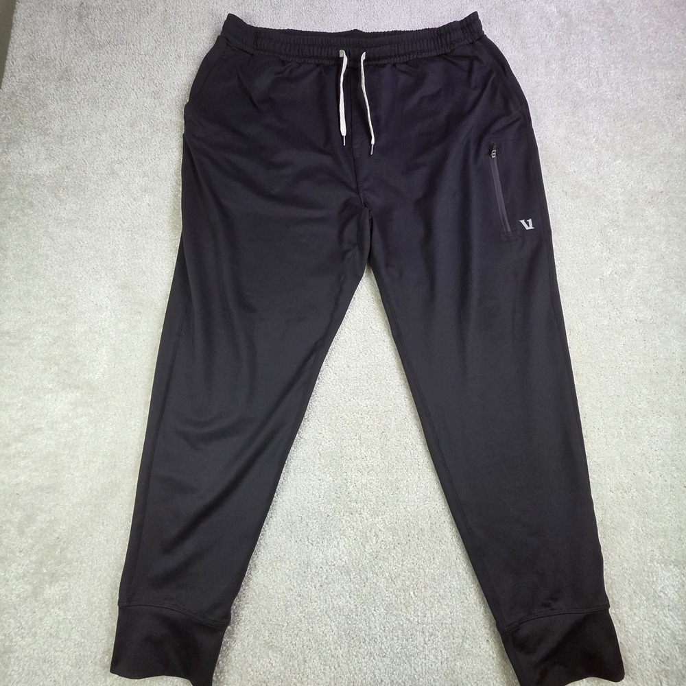 Vuori Mens Sunday Performance Jogger Black XXL Athletic Stretch Pants V416